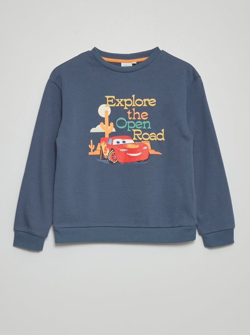 Sweat en molleton ''Cars' de 'Disney' 'Pixar' Bleu - Kiabi