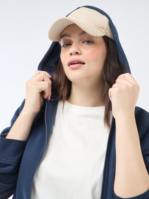 Sweat en molleton chaud à capuche - Kiabi