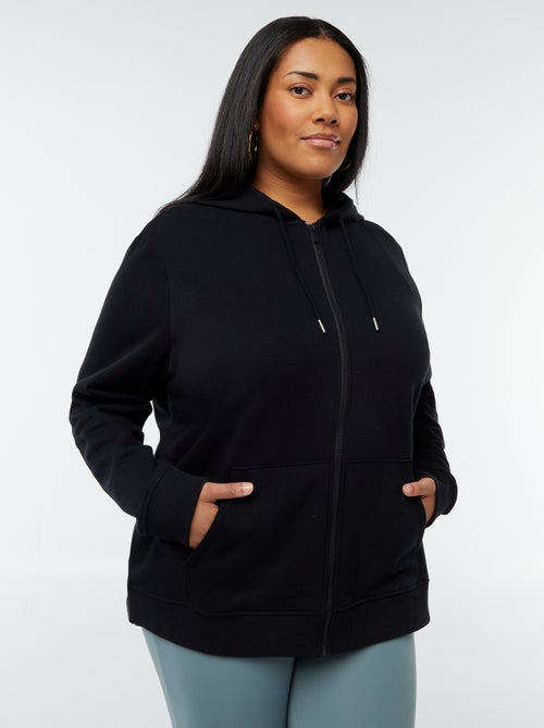 Sweat en molleton chaud à capuche - Kiabi