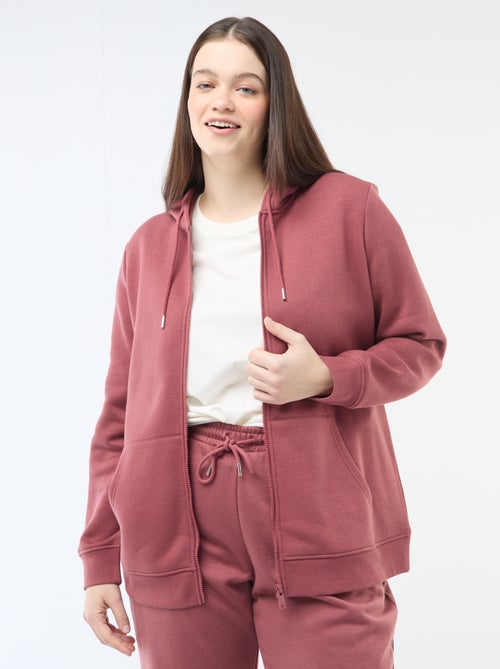 Sweat en molleton chaud à capuche - Kiabi