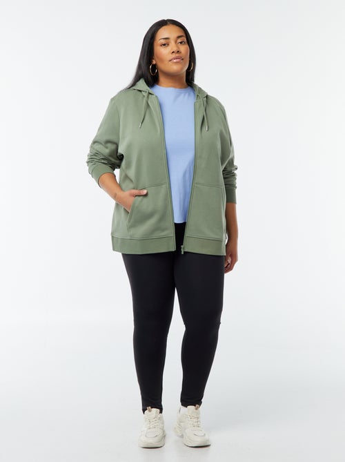 Sweat en molleton chaud à capuche - Kiabi