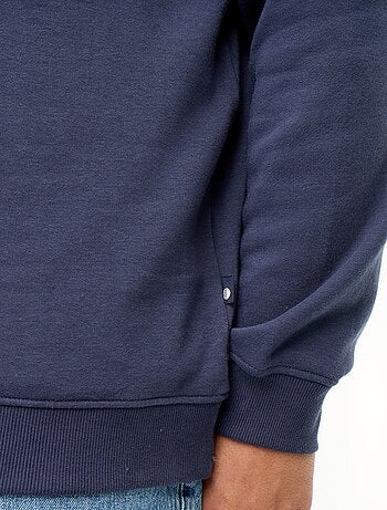 Sweat en molleton col polo