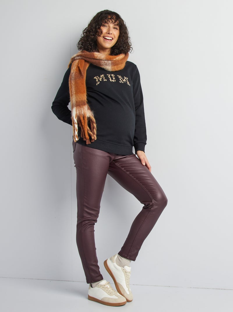 Sweat en molleton d'aillaitement NOIR - Kiabi