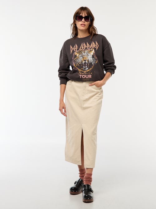 Sweat en molleton 'Def Leppard' - Kiabi