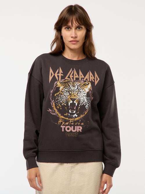 Sweat en molleton 'Def Leppard' - Kiabi