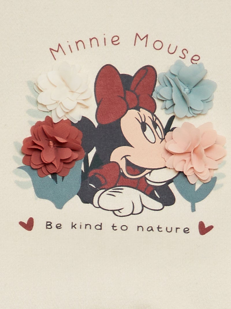 Sweat en molleton 'Disney' Blanc - Kiabi