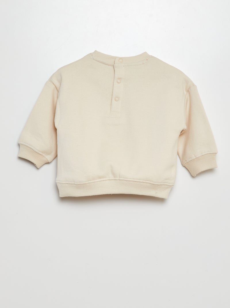 Sweat en molleton 'Disney' Blanc - Kiabi