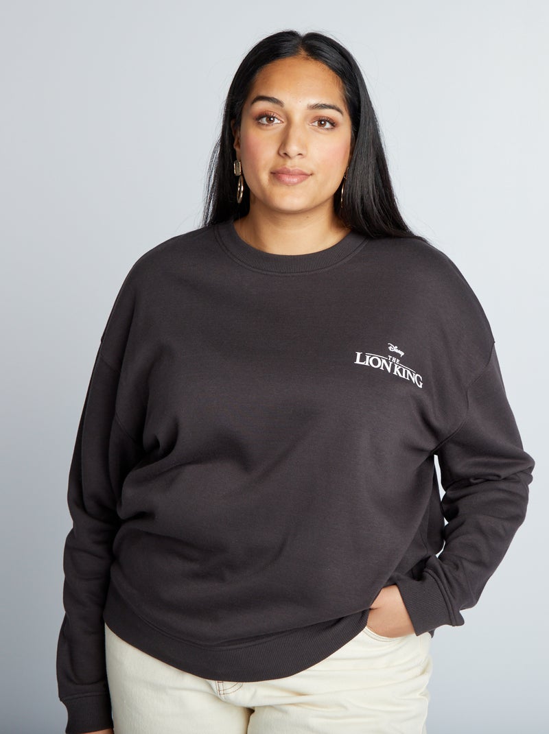 Sweat en molleton 'Disney' 'Le Roi Lion' Noir - Kiabi