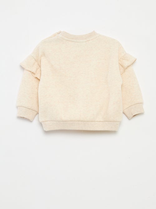 Sweat en molleton 'Disney' 'Marie' volantée - Kiabi