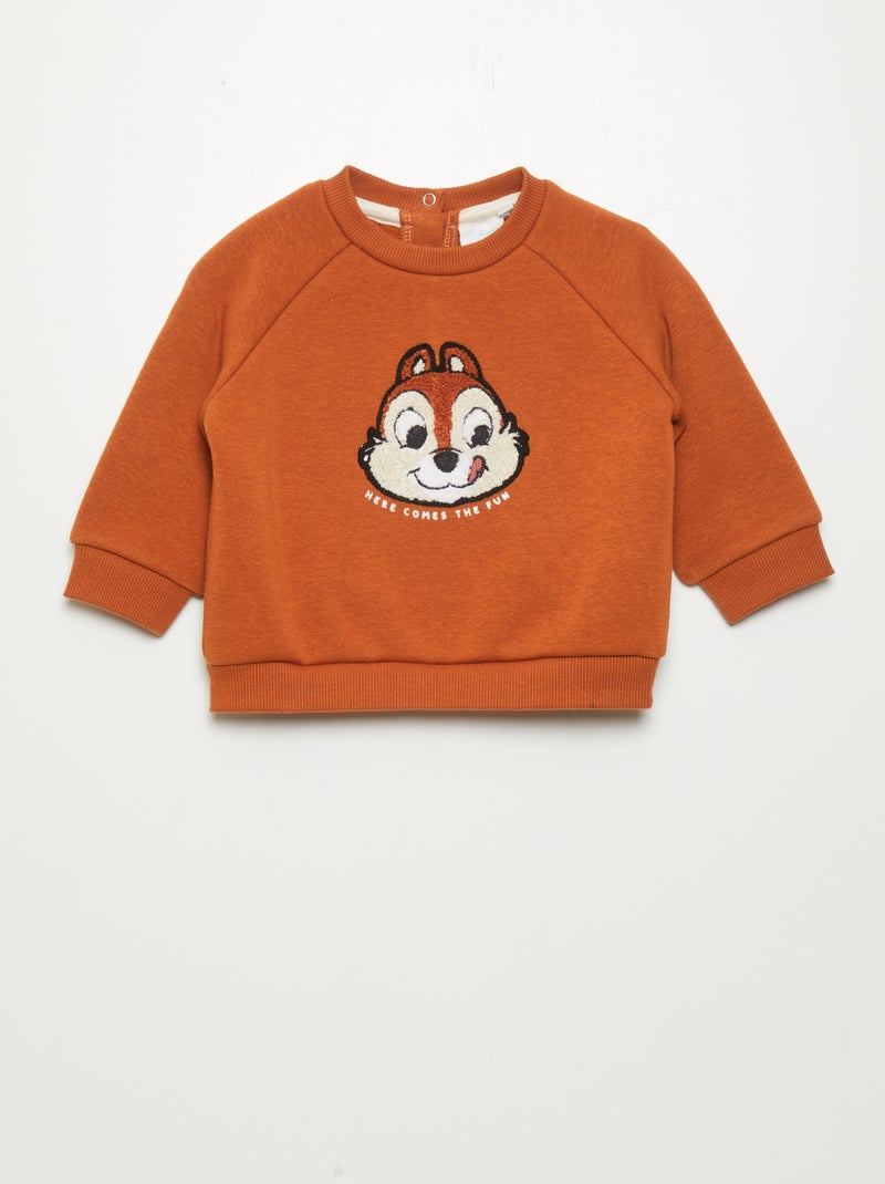Sweat en molleton 'Disney' Marron - Kiabi