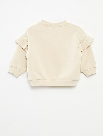 Sweat en molleton 'Disney' 'Blanche neige' volantée