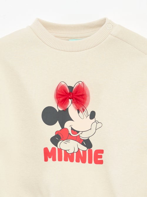 Sweat en molleton 'Disney' 'Minnie' volantée - Kiabi
