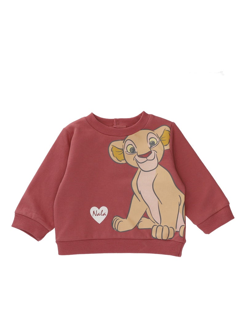 Sweat en molleton Disney Nala Roi Lion Rose - Kiabi
