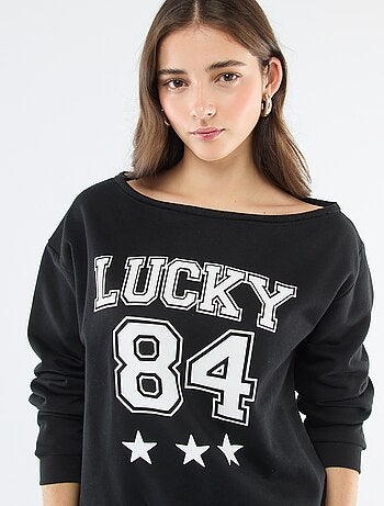 Sweat en molleton esprit sportif