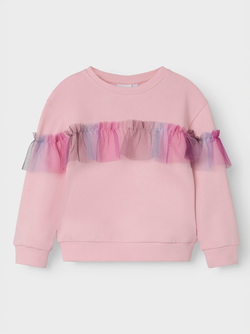 Sweat en molleton et tulle - Guppy Rose - Kiabi