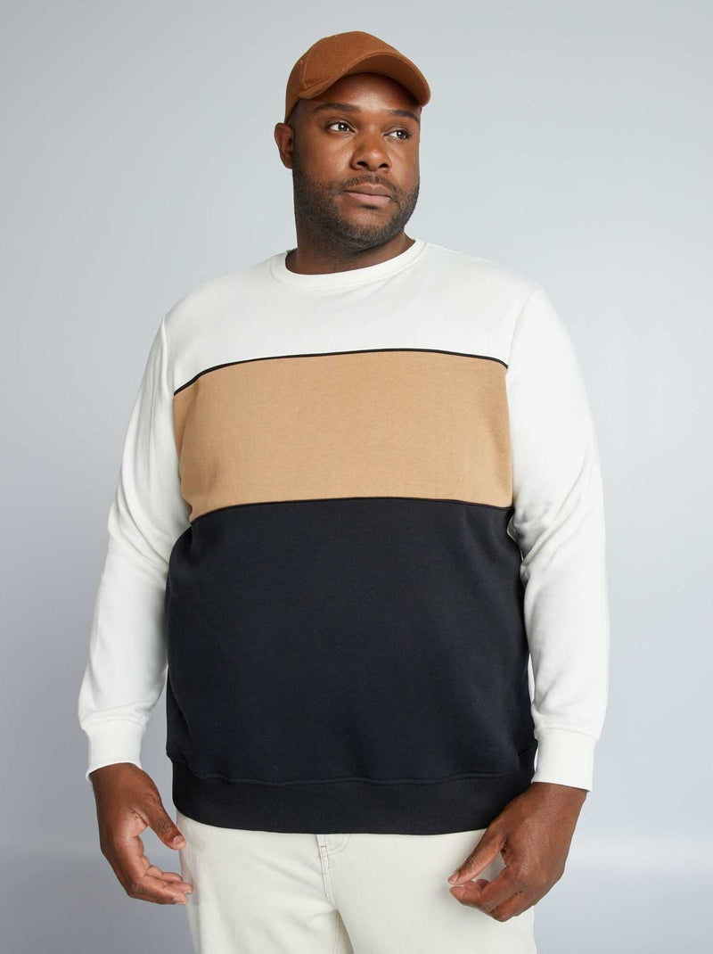 Pull Col Bateau Banana Republic Colorblock Noir/blanc - Taille XL (Neuf Avec étiquette)