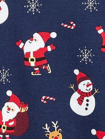 Sweat en molleton gratté imprimé 'Noël'