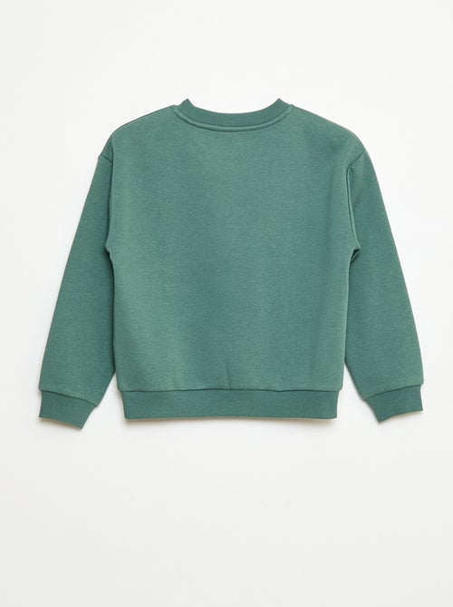 Sweat en molleton gratté imprimé 'Noël' - Kiabi