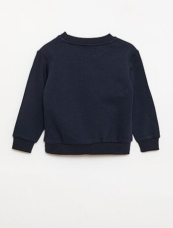 Sweat en molleton gratté uni