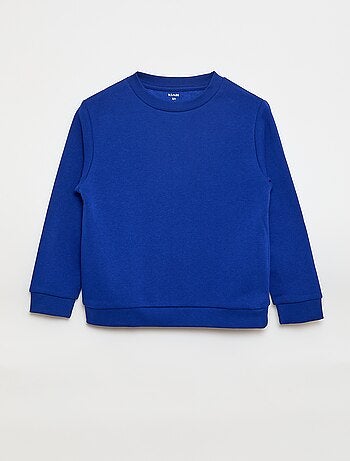 Sweat en molleton gratté uni