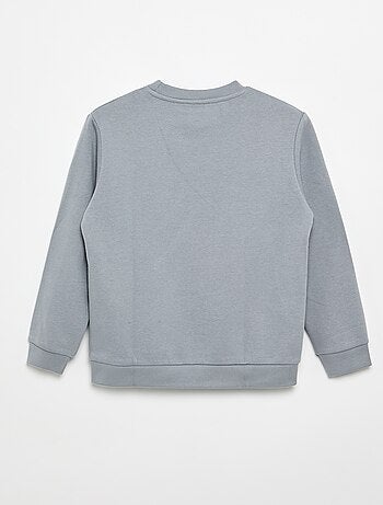 Sweat en molleton gratté uni