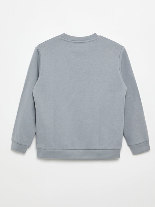 Sweat en molleton gratté uni - Kiabi