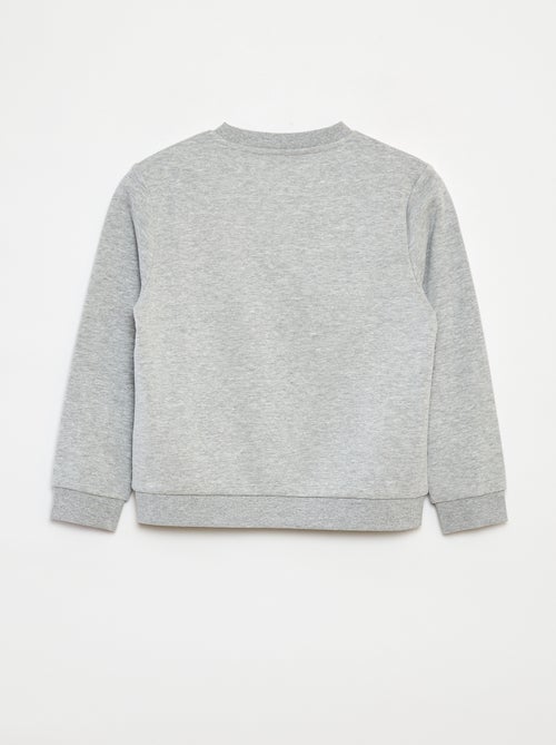 Sweat en molleton gratté uni - Kiabi