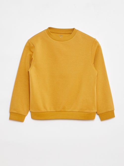 Sweat en molleton gratté uni - Kiabi
