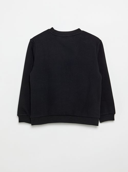 Sweat en molleton gratté uni - Kiabi
