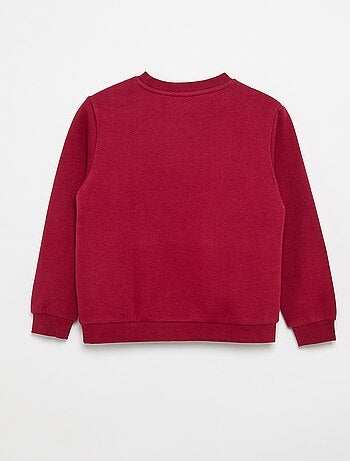 Sweat en molleton gratté uni
