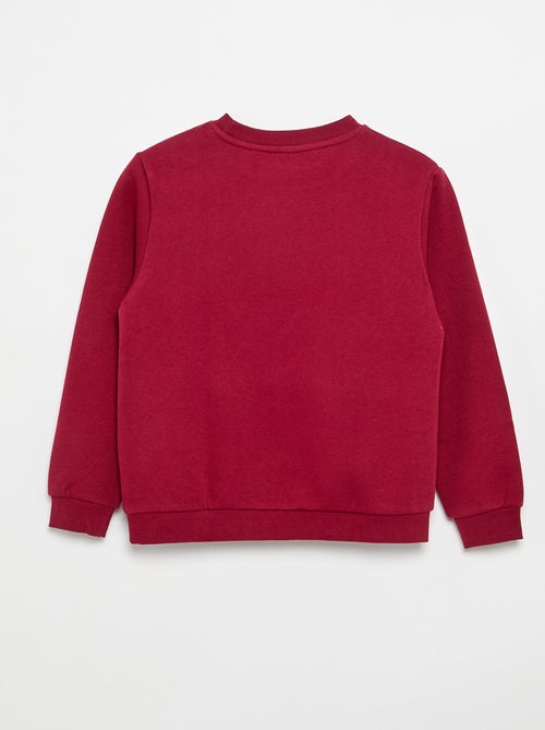 Sweat en molleton gratté uni - Kiabi