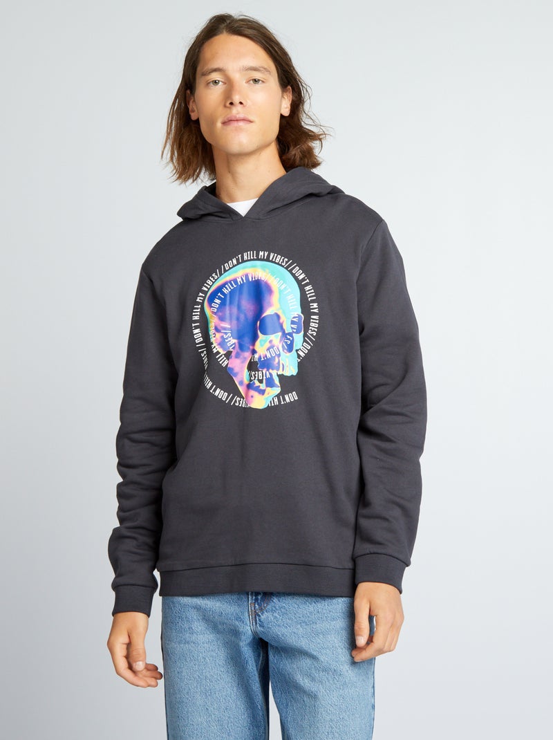 Sweat en molleton Gris - Kiabi