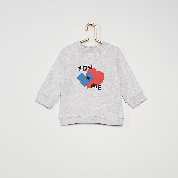 Sweat En Molleton Bebe Garcon Gris Kiabi 6 00 Sweat En Molleton Bebe Garcon Gris Kiabi 6 00