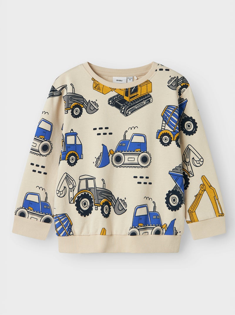 Sweat en molleton 'Guppy' Beige - Kiabi