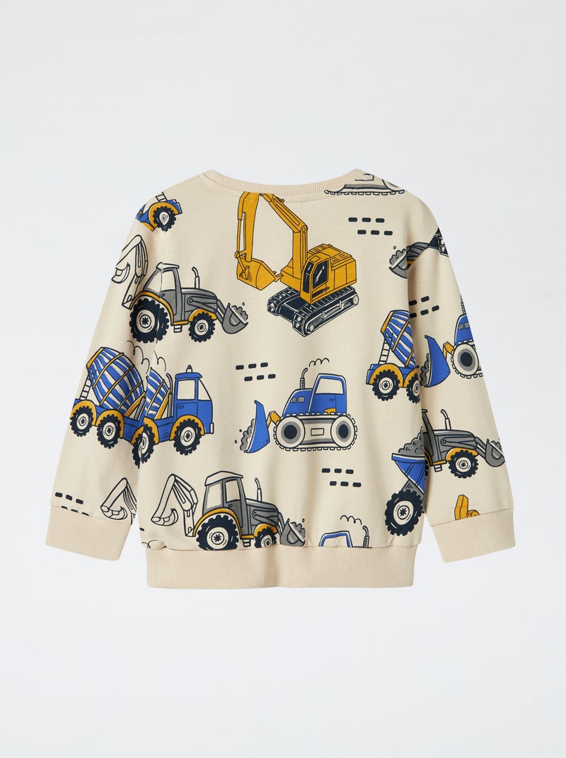 Sweat en molleton 'Guppy' Beige - Kiabi