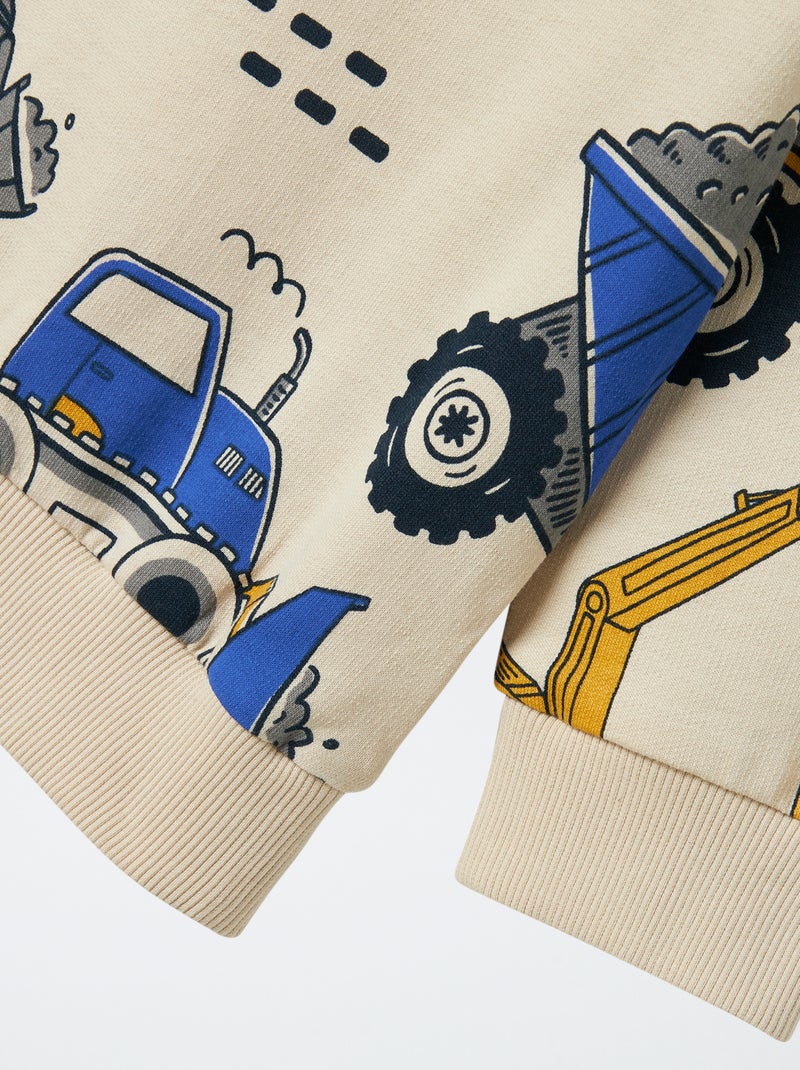 Sweat en molleton 'Guppy' Beige - Kiabi