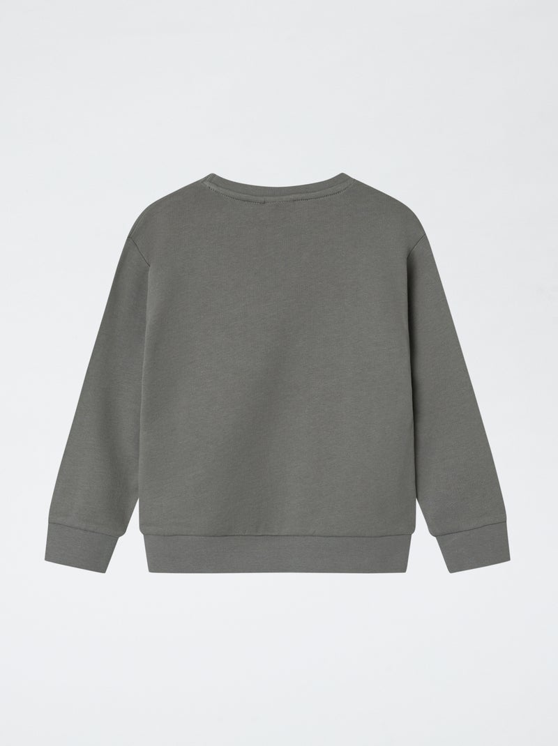 Sweat en molleton 'Guppy' Gris - Kiabi