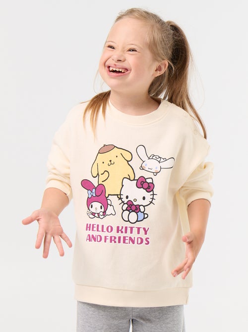 Sweat en molleton 'Hello Kitty' - collection facile à enfiler - Kiabi