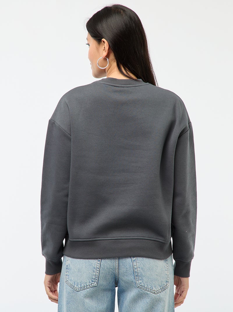 Sweat en molleton imprimé 'Bambi' Gris - Kiabi