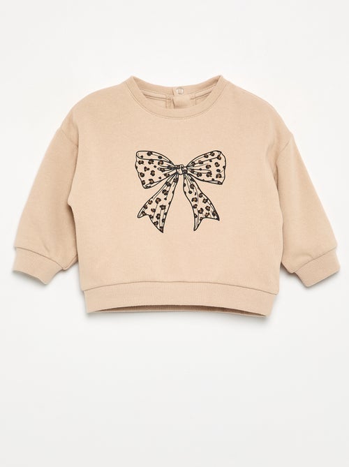 Sweat en molleton imprimé - Kiabi