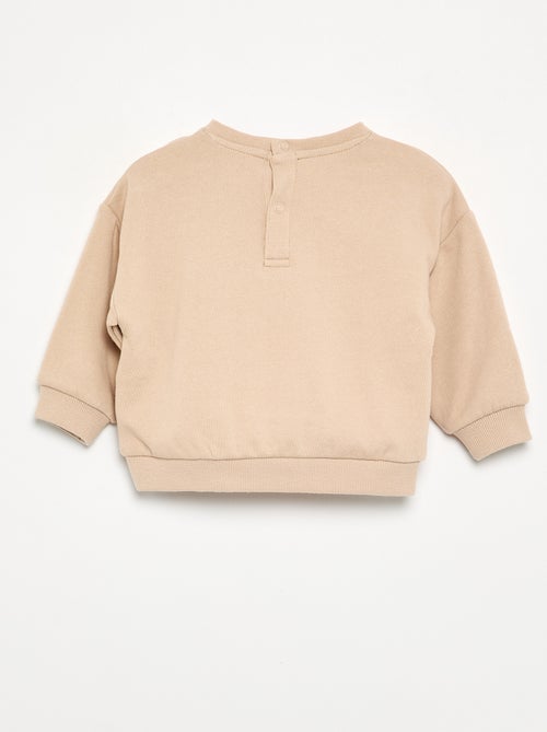 Sweat en molleton imprimé - Kiabi