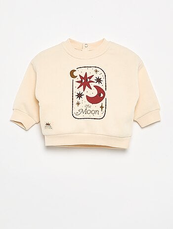 Sweat en molleton imprimé
