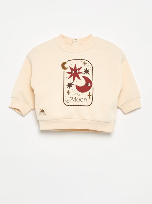 Sweat en molleton imprimé - Kiabi
