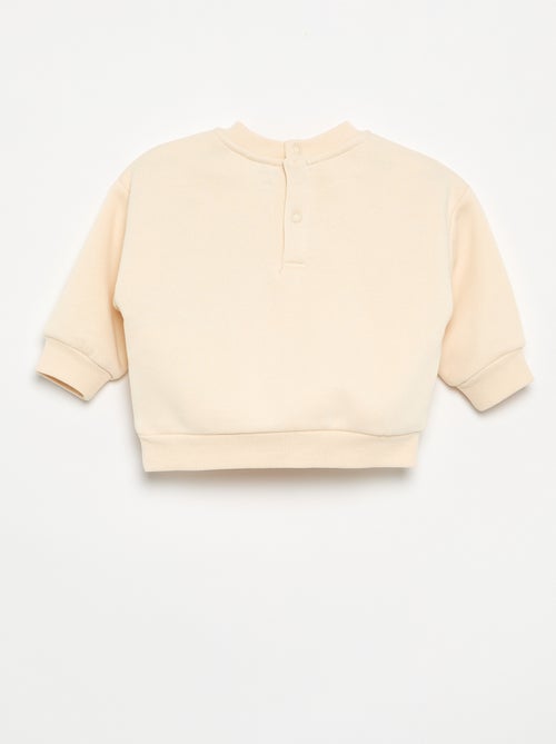 Sweat en molleton imprimé - Kiabi