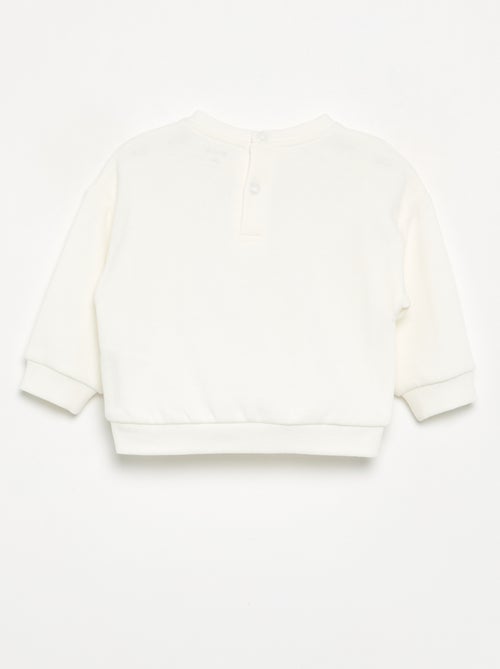 Sweat en molleton imprimé - Kiabi