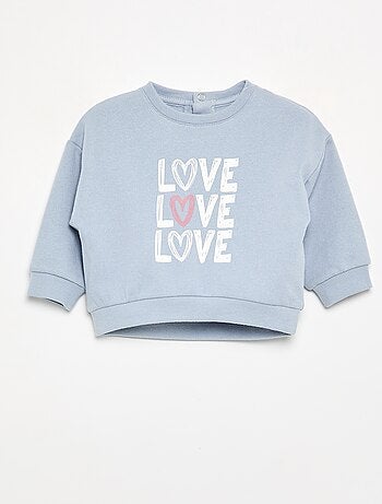 Sweat en molleton imprimé