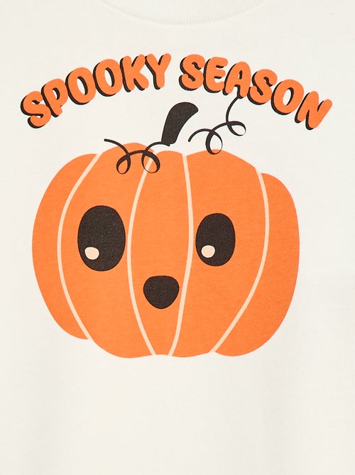 Sweat en molleton imprimé 'Halloween' - Kiabi