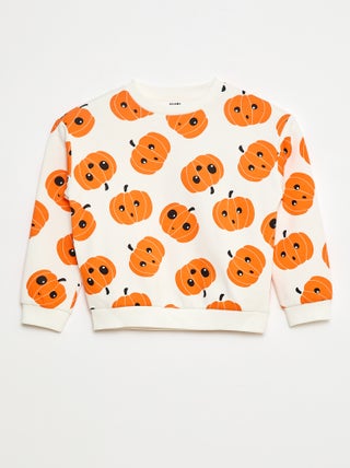 Sweat en molleton imprimé 'Halloween'