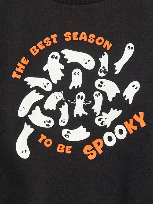 Sweat en molleton imprimé 'Halloween' - Kiabi