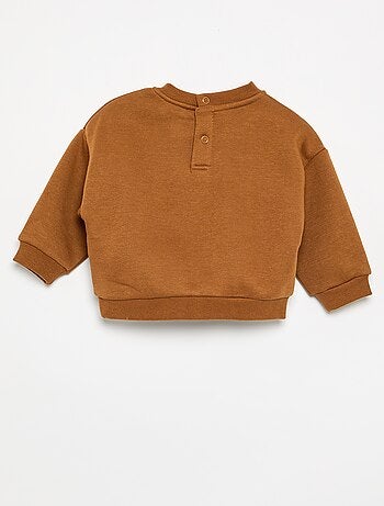 Sweat en molleton imprimé